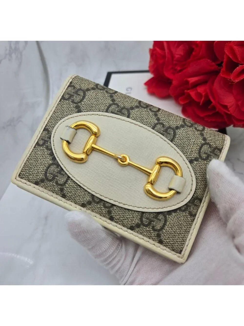 Gucci Fold Wallet Horsebit GG - Picture 3 of 15